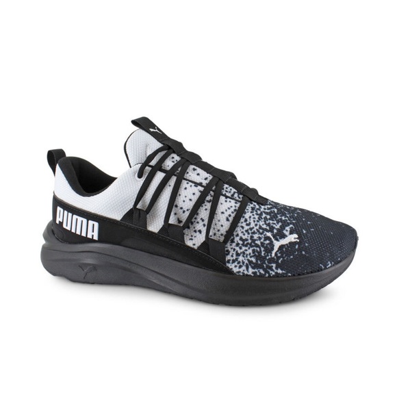 Size 13 PUMA MENS SOFTRIDE ONE4ALL SPLATTER SHOES 378059-01 - Picture 1 of 10